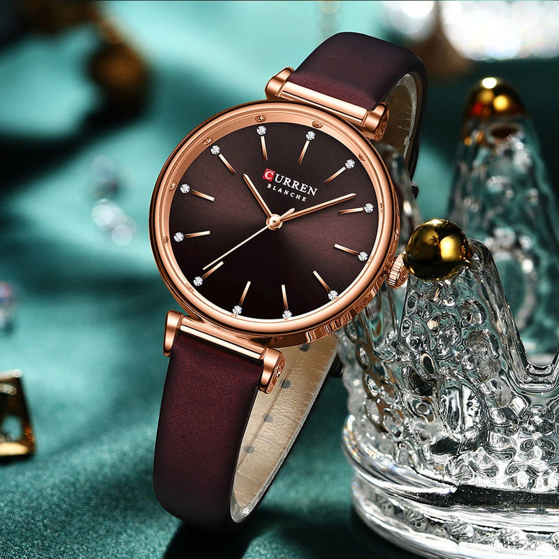 Reloj Curren 9081 de Cuero para Mujer - Estilo y Durabilidad