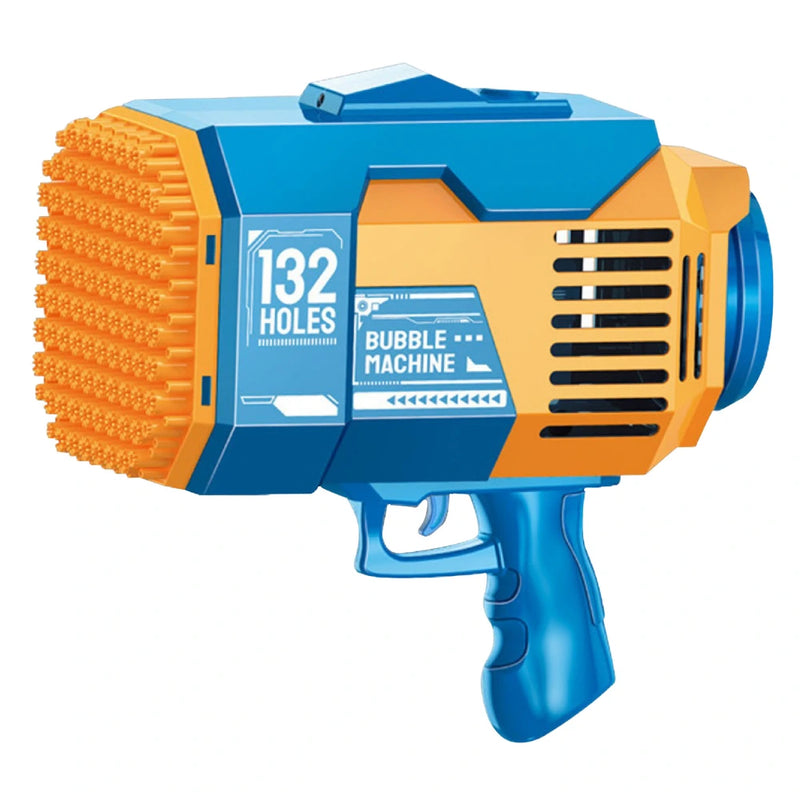 Pistola de Burbujas Eléctrica 132 Hoyos Recargable para Fiestas