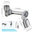 Extensor de Grifo Ajustable con Cabezal de 360° para Cocina