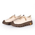 Mocasín OY en Beige y Negro - Elegancia Casual a tus Pies