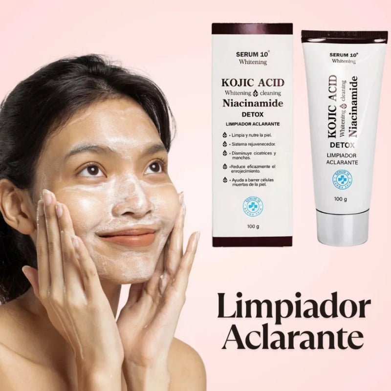 Jabón Aclarador con Ácido Kójico para Manchas y Cicatrices