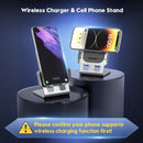 Cargador Inalámbrico de Aluminio 15W con Soporte Ajustable