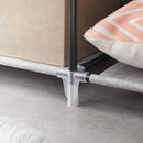 Closet Portátil Gris con Amplios Espacios en Tela y Plástico