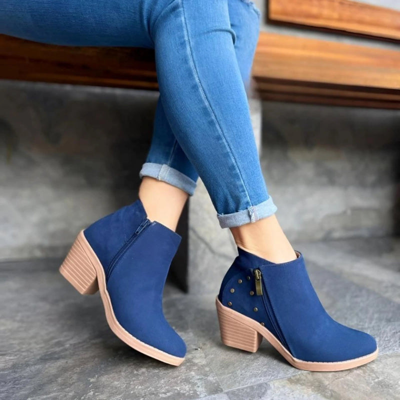 Botín Texas Azul para Mujer - Versátil y Confortable