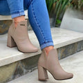 Botines Barcelona Almendra para Mujer - Elegancia y Confort