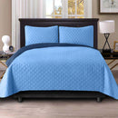 Colcha Bicolor Reversible en Microfibra Acolchada para Todas las Camas