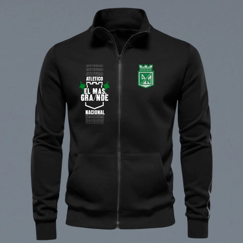 Buzo Atlético Nacional Cuello Alto en Tela Perchada