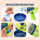 Pistola de Burbujas Eléctrica 132 Hoyos Recargable para Fiestas