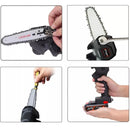 Motosierra Portátil Recargable de Mano 24V en Negro