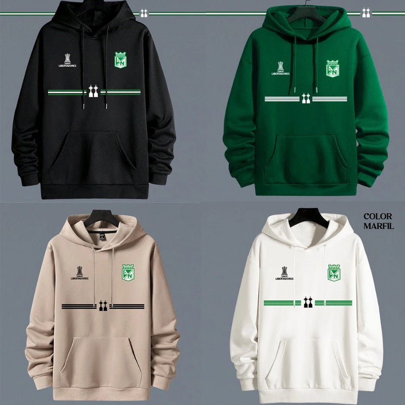 Buzo Atlético Nacional con Logos Bordados - Unisex