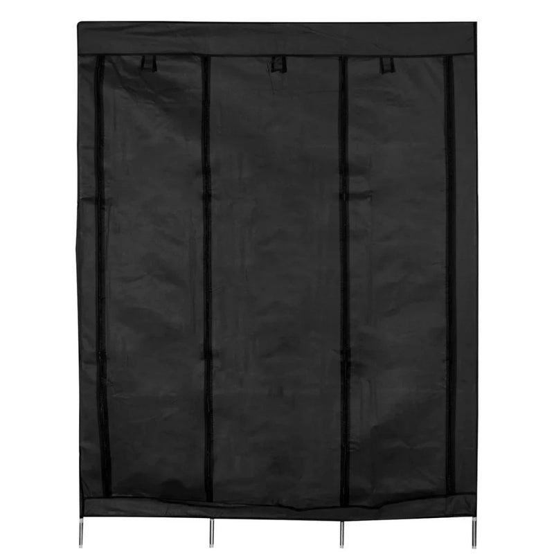 Armario Closet Plegable de Tela Gris con Espacio para Calzado