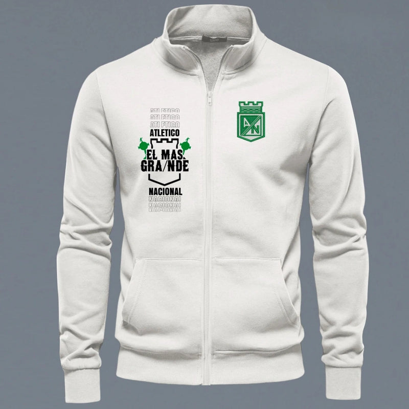 Buzo Atlético Nacional Cuello Alto en Tela Perchada