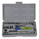 Juego de Herramientas Copas Ratchet 3/8 x 40 Piezas