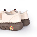 Mocasín OY en Beige y Negro - Elegancia Casual a tus Pies