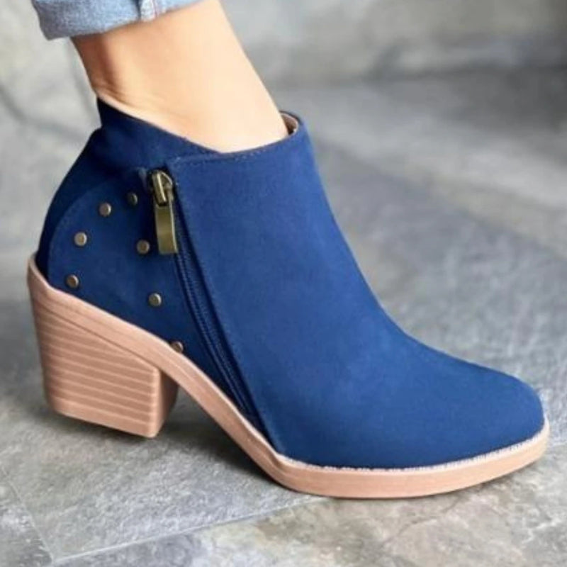 Botín Texas Azul para Mujer - Versátil y Confortable