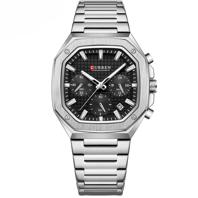 Reloj Curren 8459 de Acero Inoxidable con Cronógrafos para Hombre