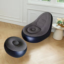 Sillín Inflable Portátil con Reposa Pies para Uso Versátil