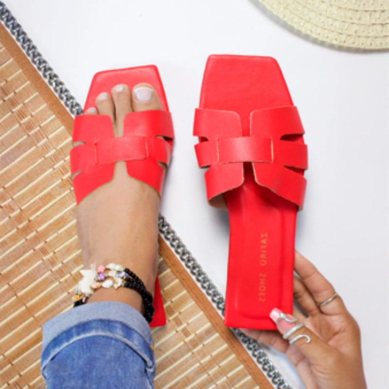 Sandalias Planas Coloridas y Cómodas para Dama