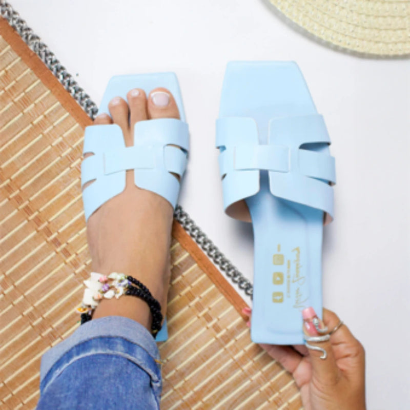 Sandalias Planas Coloridas y Cómodas para Dama