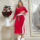 Conjunto de Falda y Blusa en Tela Burda para Mujer