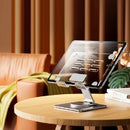 Soporte Acrílico con Base Giratoria para Tabletas