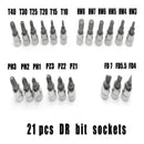 Juego de Llaves de Cubo de 46 Piezas para Automoción y Hogar