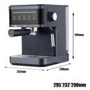 Cafetera Espresso Profesional con Espumador y Pantalla Táctil