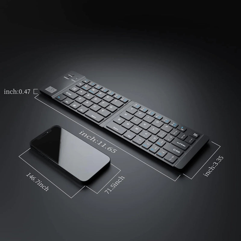 Teclado Bluetooth Plegable Ultra Portátil en Español para iOS, Android y PC