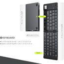 Teclado Bluetooth Plegable Ultra Portátil en Español para iOS, Android y PC