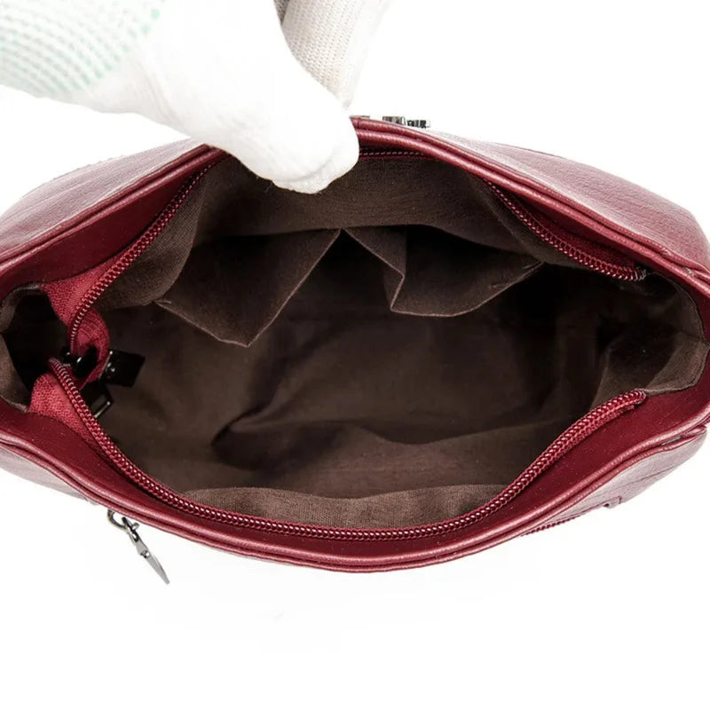 Bolso Cruzado de Cuero PU para Mujeres con Gran Capacidad y Estilo Elegante