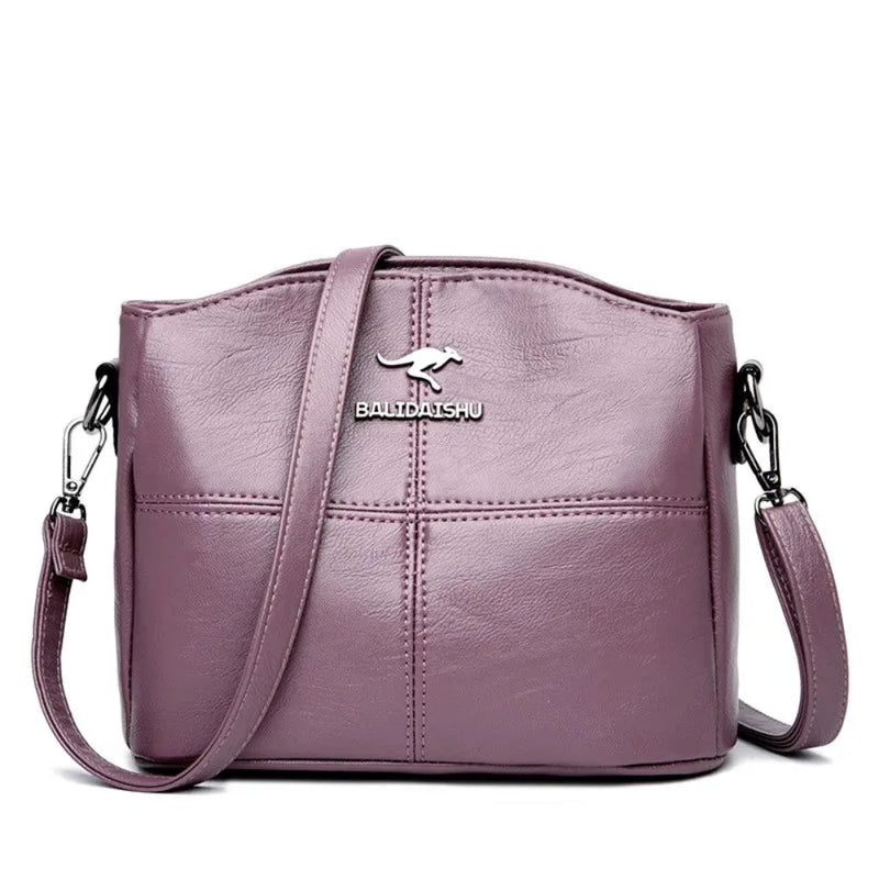 Bolso Cruzado de Cuero PU para Mujeres con Gran Capacidad y Estilo Elegante
