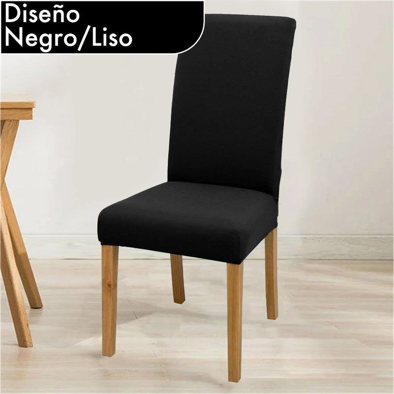 Forro Protector Individual para Silla de Comedor en Tela Elástica y Ajustable