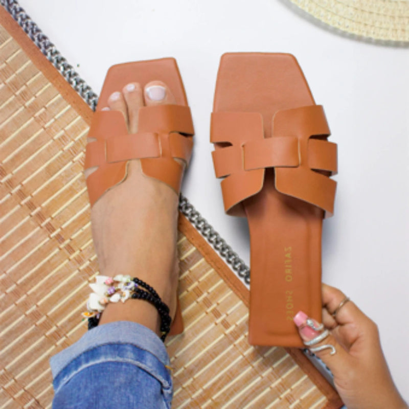 Sandalias Planas Coloridas y Cómodas para Dama