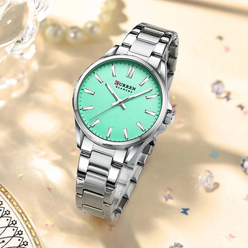 Reloj Curren 9090L Elegante en Acero Inoxidable para Mujer