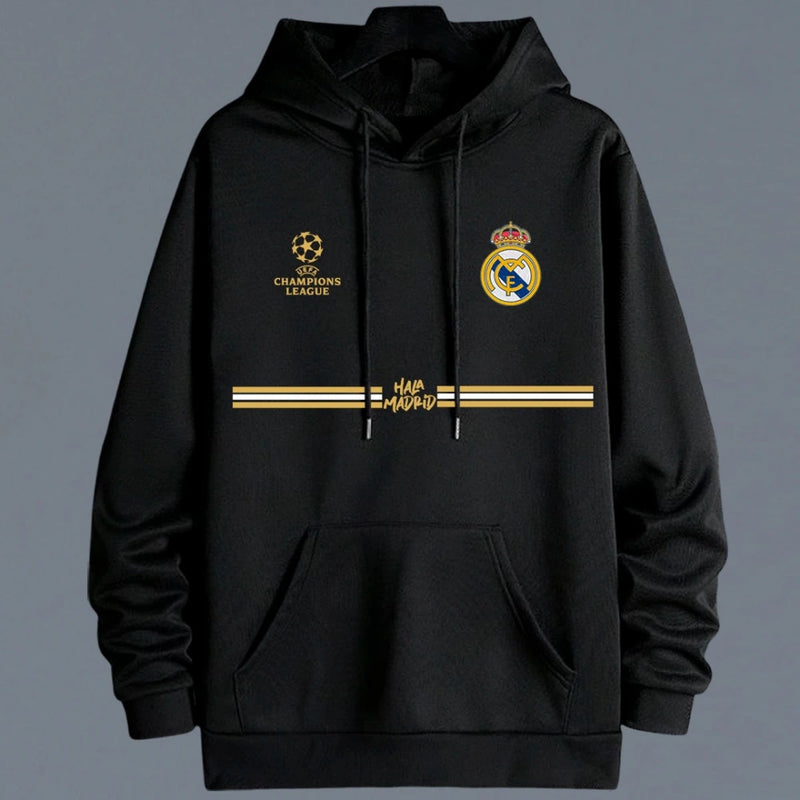 Buzo Real Madrid Unisex con Logos Bordados en Polialgodón