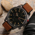 Reloj Curren 8250 de Cuero con Manecillas Luminosas para Hombre