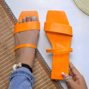 Sandalia Plana Textil/Sintético en Variedad de Colores