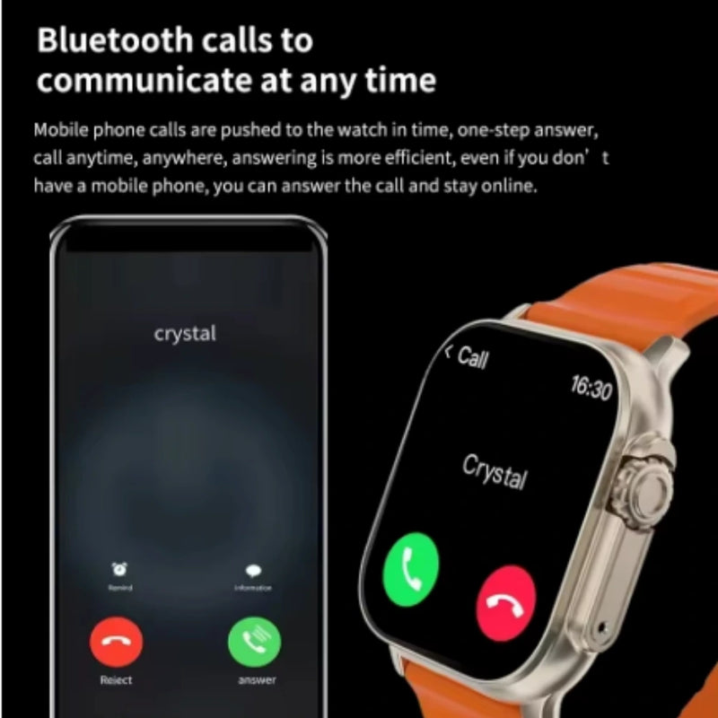 Combo Smartwatch T900 Ultra 2 Max + Audífonos Ambie | Salud, Conexión y Música en un Solo Paquete