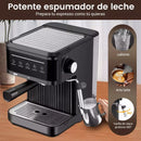 Cafetera Espresso Profesional con Espumador y Pantalla Táctil