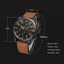 Reloj Curren 8250 de Cuero con Manecillas Luminosas para Hombre