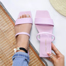 Sandalia Plana Textil/Sintético en Variedad de Colores