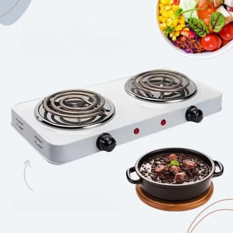 Estufa Eléctrica de 2 Puestos para Cocina Moderna y Eficiente