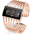 Dúo de Relojes Brazalete en Acero Inoxidable Oro Rosa