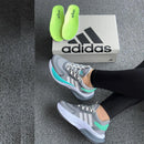 Adidas Bounce Gris Turquesa para Dama: Comodidad y Estilo
