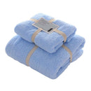 Juego de Toallas de Baño en Poliéster y Algodón Absorbentes