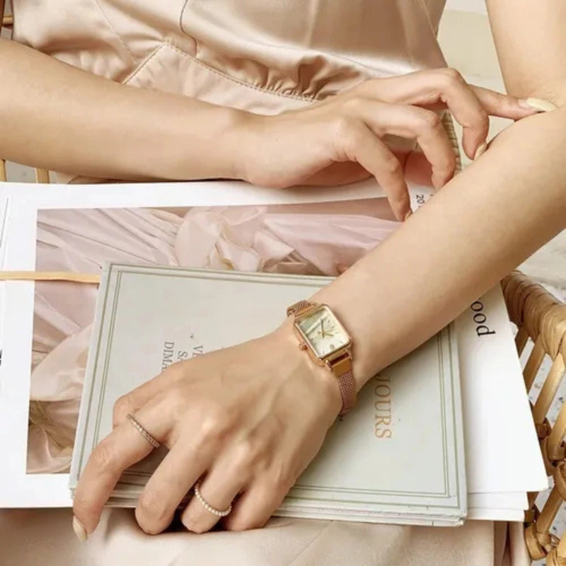 Set Esmaralda™ Reloj y Brazalete de Lujo en Acero Inoxidable