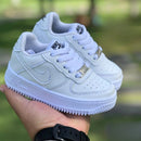 Combo X2 Zapatillas Nike For One Blanco-Negro con Plantillas de Regalo