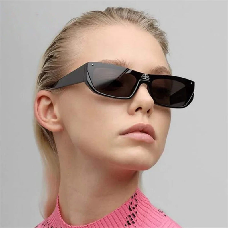Gafas de Sol Brickell Blanco y Negro – Elegancia Urbana