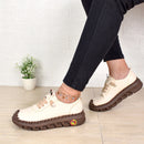 Mocasín OY en Beige y Negro - Elegancia Casual a tus Pies