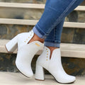 Botines Barcelona Blanco para Mujer - Versátiles y Confortables